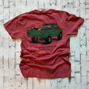 Southern Charm "Bo Green Truck" Short Sleeve T-shirt - Maroon