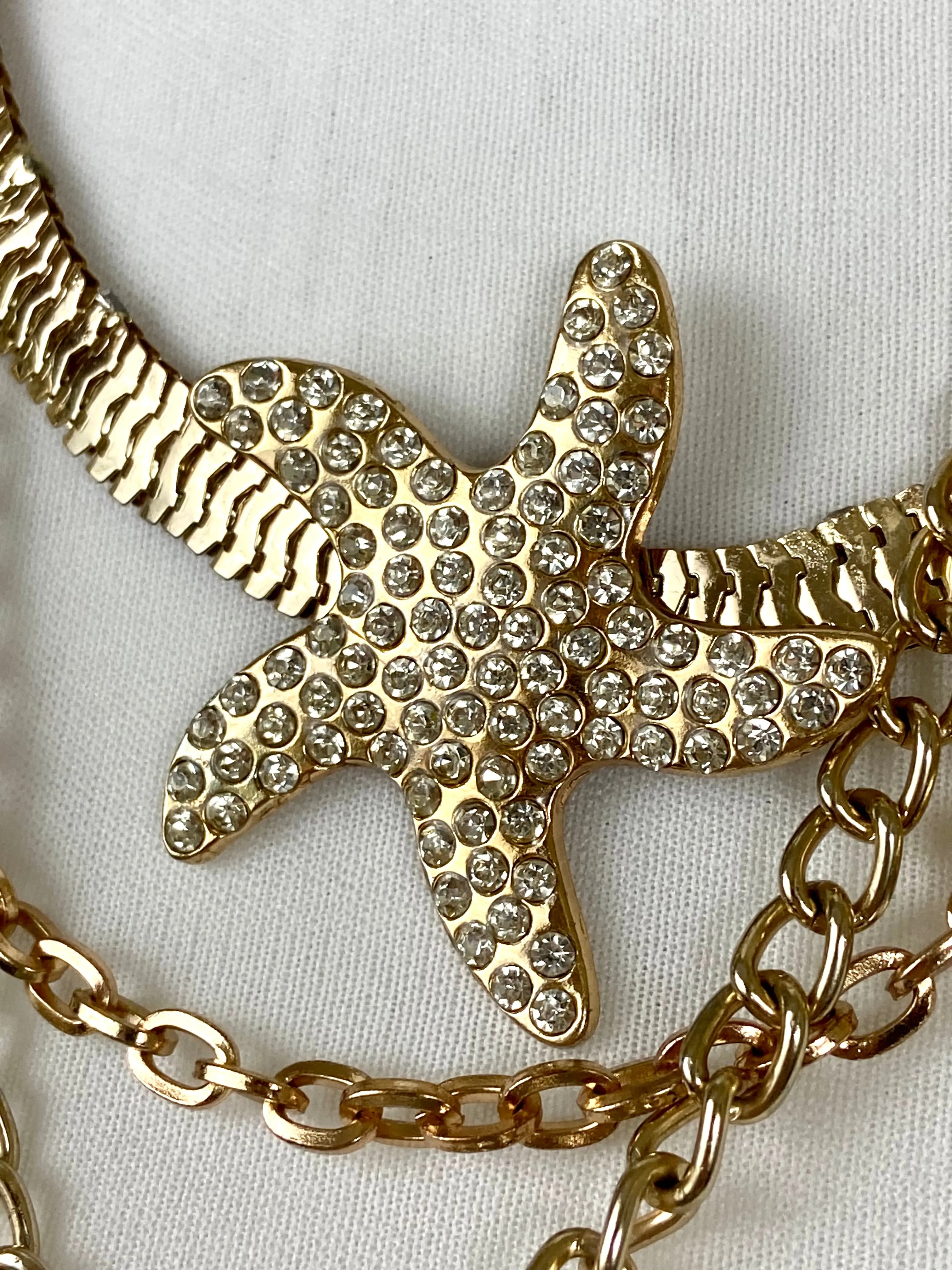 Starfish ⭐️ layered chain belt