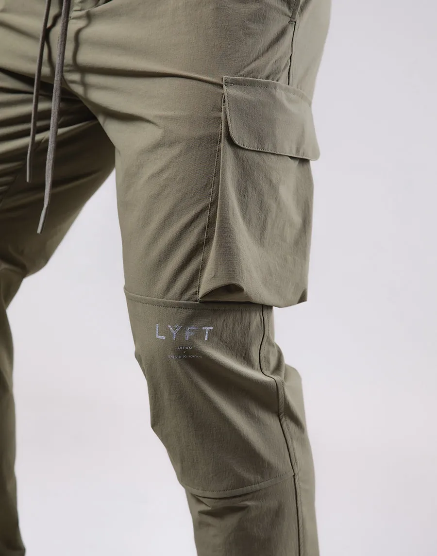 Stretch Nylon Cargo Pants - Olive