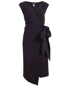 Stretch Wool Wrap Dress