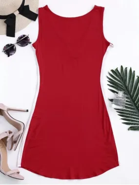 TastyHottie - Pretty Sports Two Tone Bodycon Dress