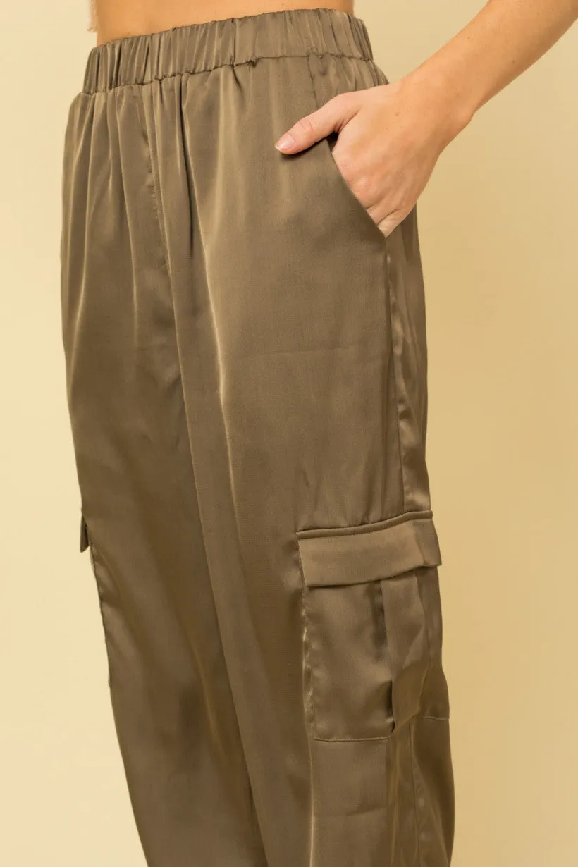 That Luxe Look Satin Jogger