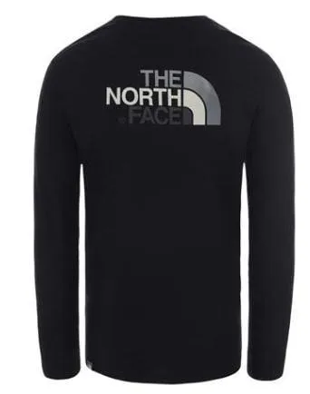 The North Face Easy Long-Sleeve Men Lifestyle Long Sleeve Black/Zinc Grey Nf0A2Tx1Kz21