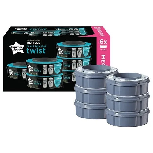 Tommee Tippee Twist n click refill cassettes (6 pack)