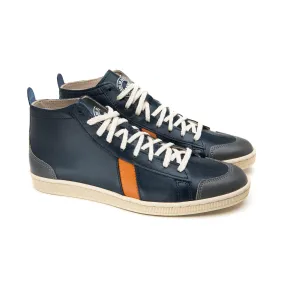 Tsagué Leather Navy Orange Grey