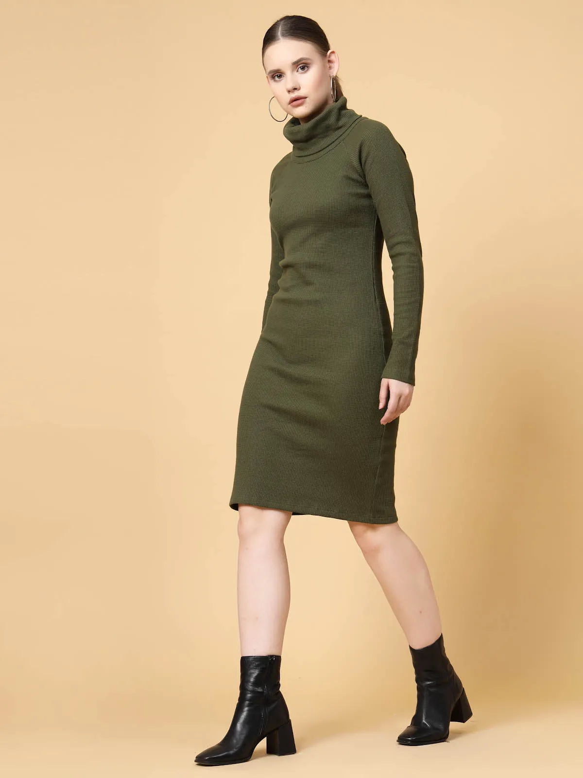 Turtle Neck Bodycon Dress