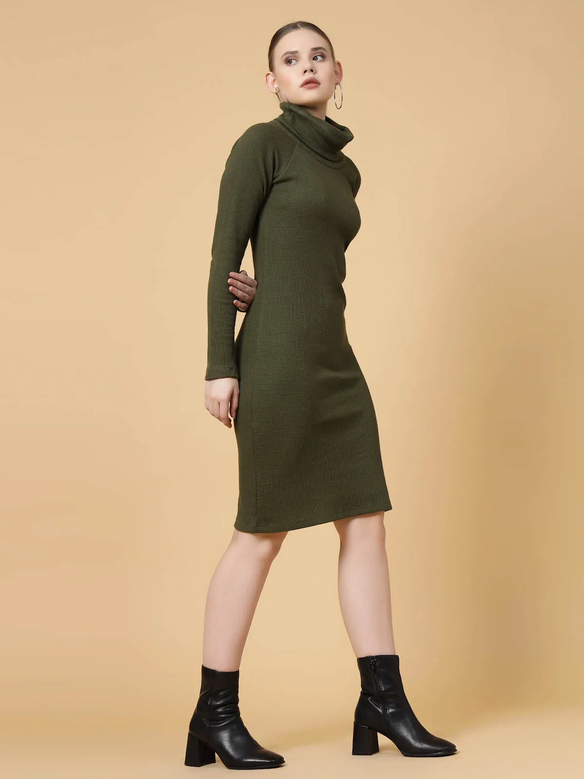 Turtle Neck Bodycon Dress