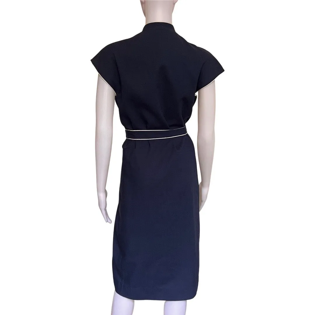 Vintage 1980s Halston III Cap Sleeve Dress