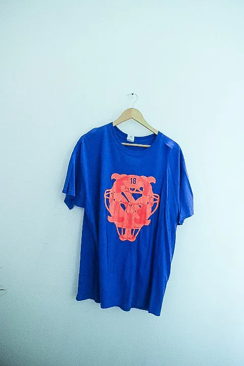 Vintage Gildan Heavy cotton blue tshirt XL