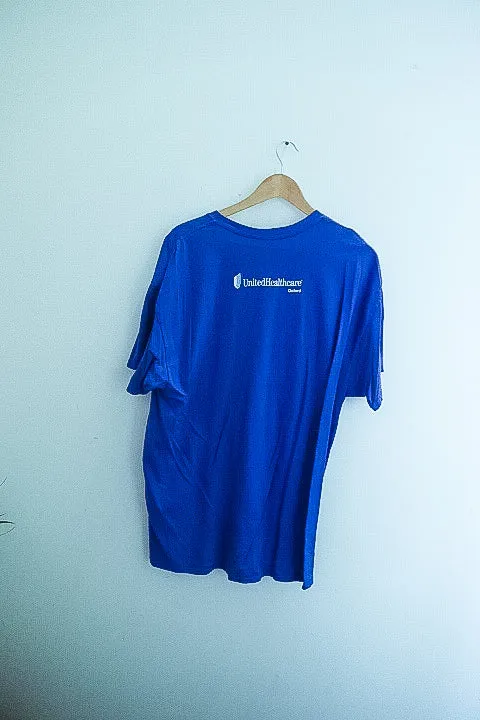 Vintage Gildan Heavy cotton blue tshirt XL