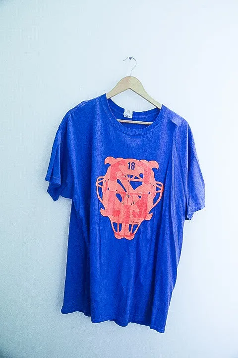 Vintage Gildan Heavy cotton blue tshirt XL