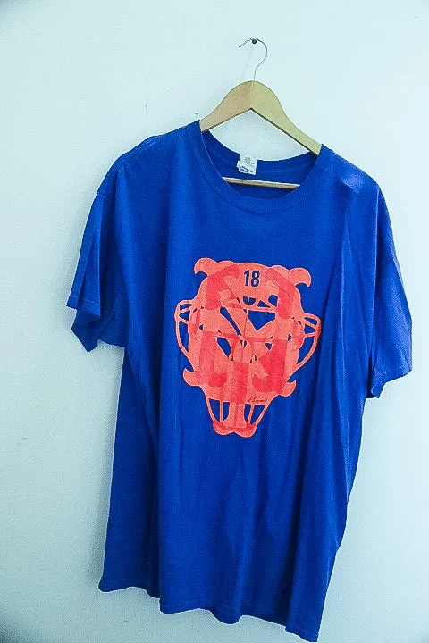 Vintage Gildan Heavy cotton blue tshirt XL