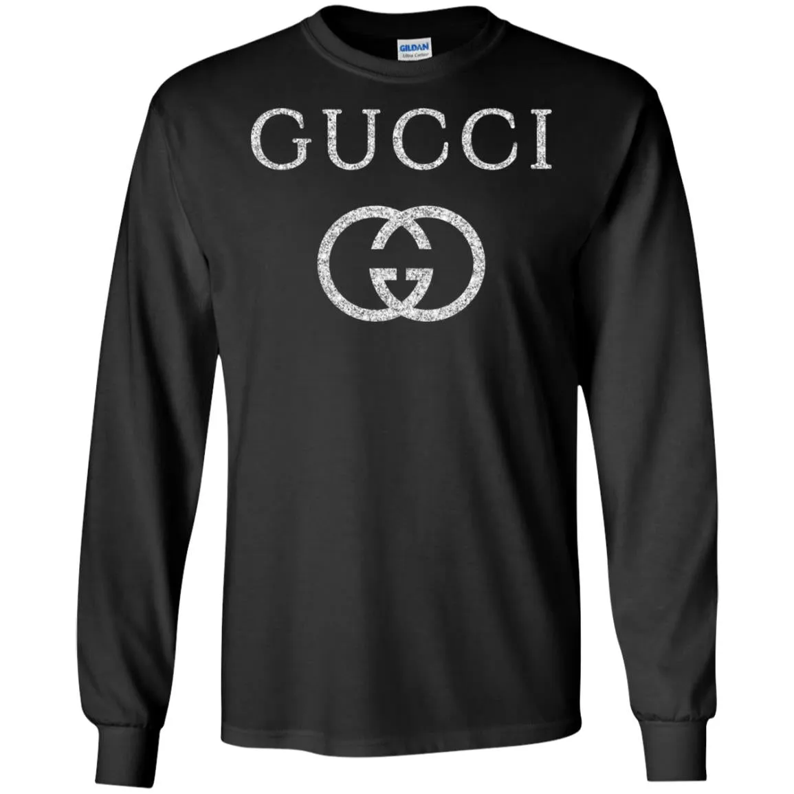 Vintage Gucci Logo Inspired Men Long Sleeve Shirt