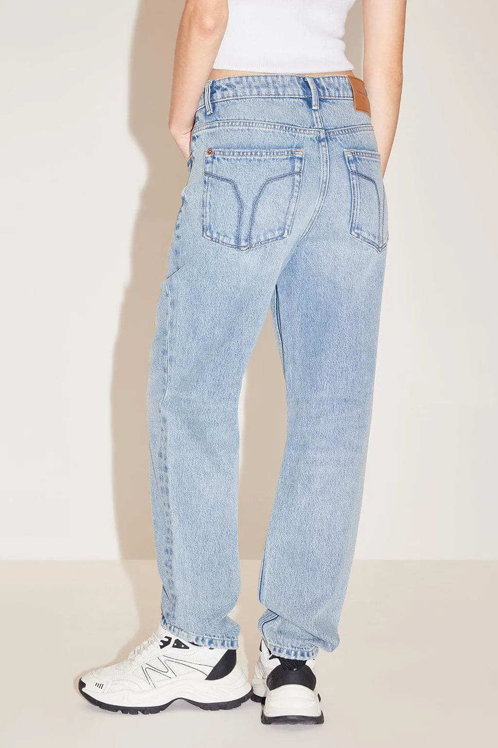 Vintage Light Blue Straight Fit Jeans