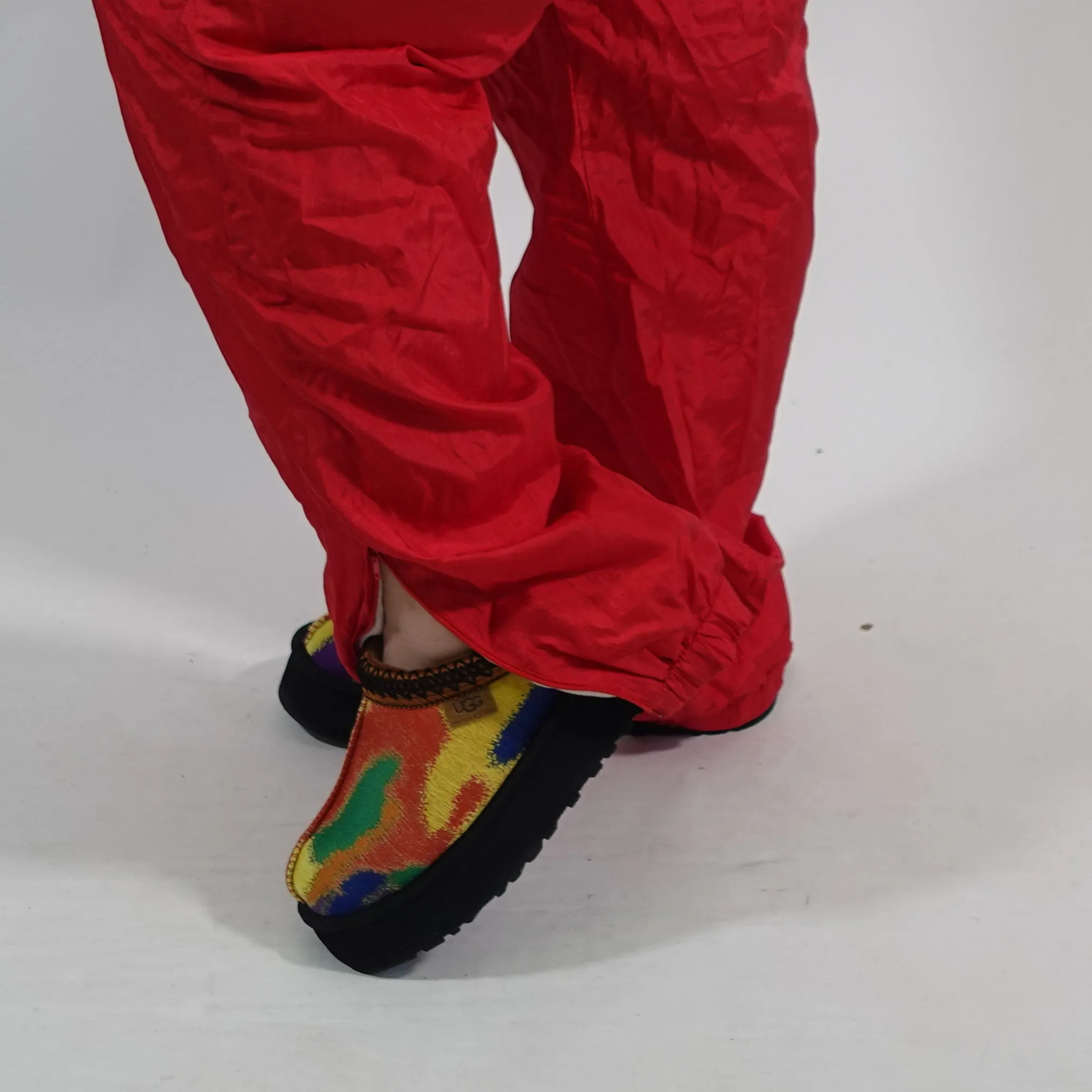 Vintage Red Windbreaker Track Pants