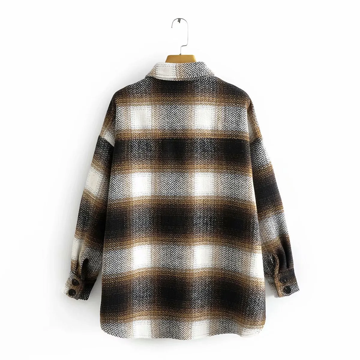 Vintage Women Long Sleeve Woolen Coats