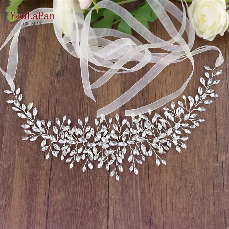 Wedding Dress Belt With Rhinestones Belt Bridal Sash Belt Silver