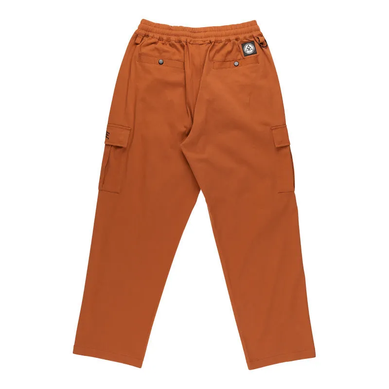 Welcome Skateboards Principal Elastic Waist Twill Cargo Pants - Umber (Orange)