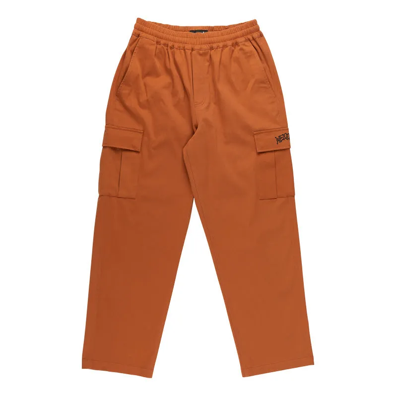 Welcome Skateboards Principal Elastic Waist Twill Cargo Pants - Umber (Orange)