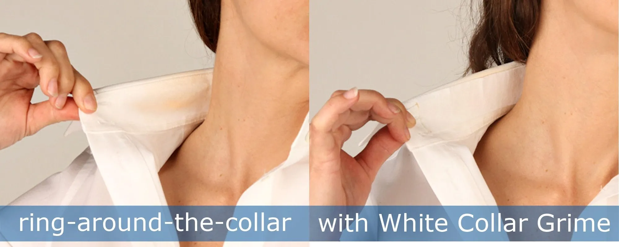 White Collar Grime: adhesive collar & hat protectors