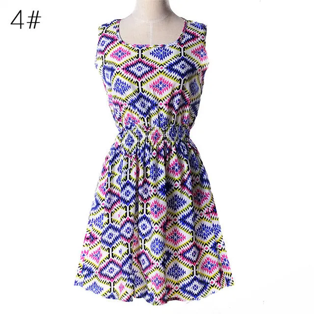 Women Casual Summer Chiffon Dress