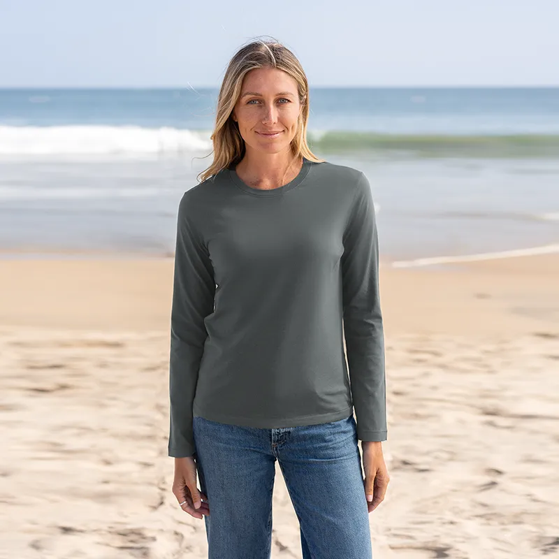 Womens Long Sleeve Crew Neck