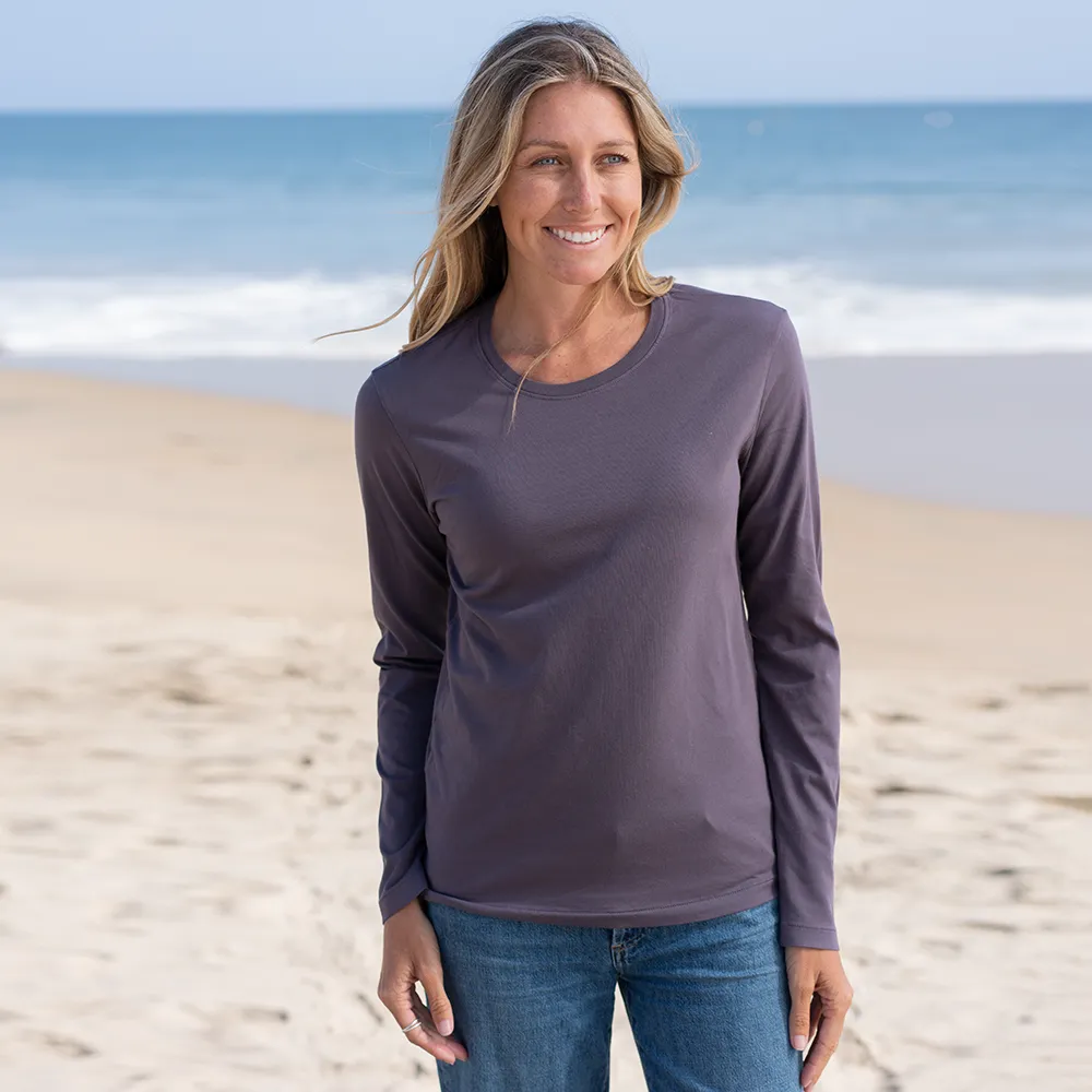 Womens Long Sleeve Crew Neck