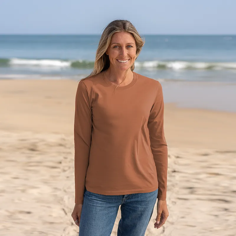 Womens Long Sleeve Crew Neck