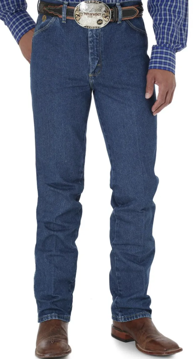 Wrangler 936GSHD Men's Heavyweight Stone Denim Prewashed George Strait Cowboy Cut® Slim Fit Jean (SHOP IN-STORES TOO)