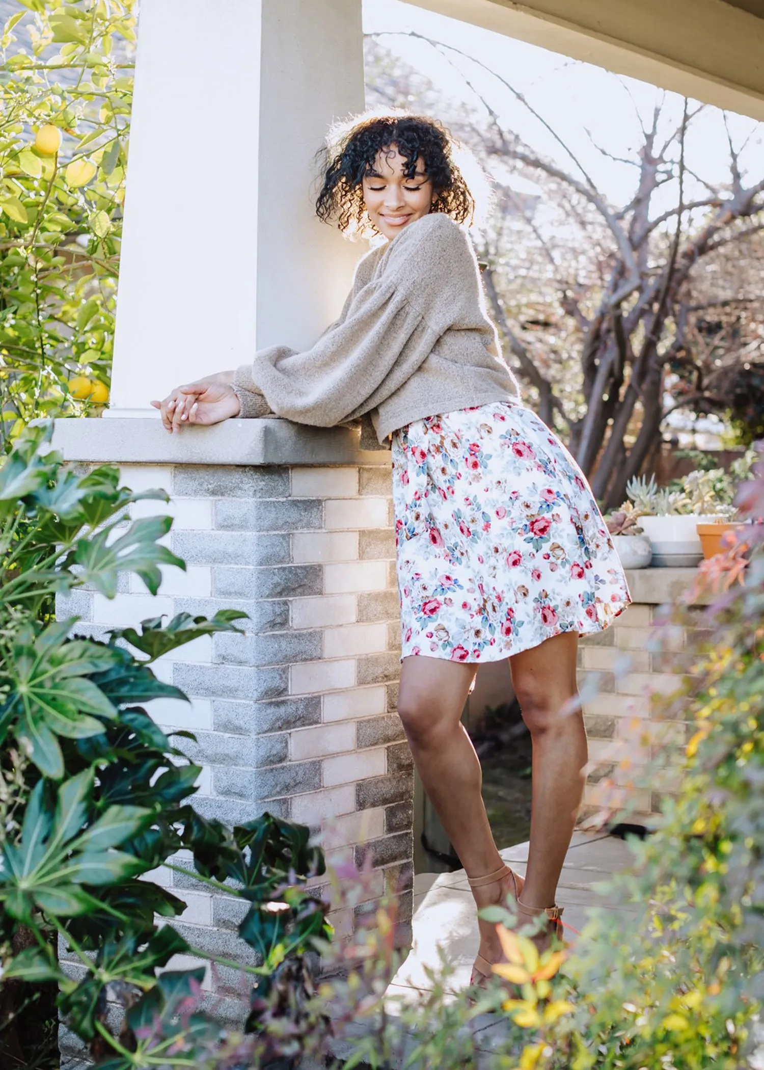 wrap dress/cover-up in ivory fleur