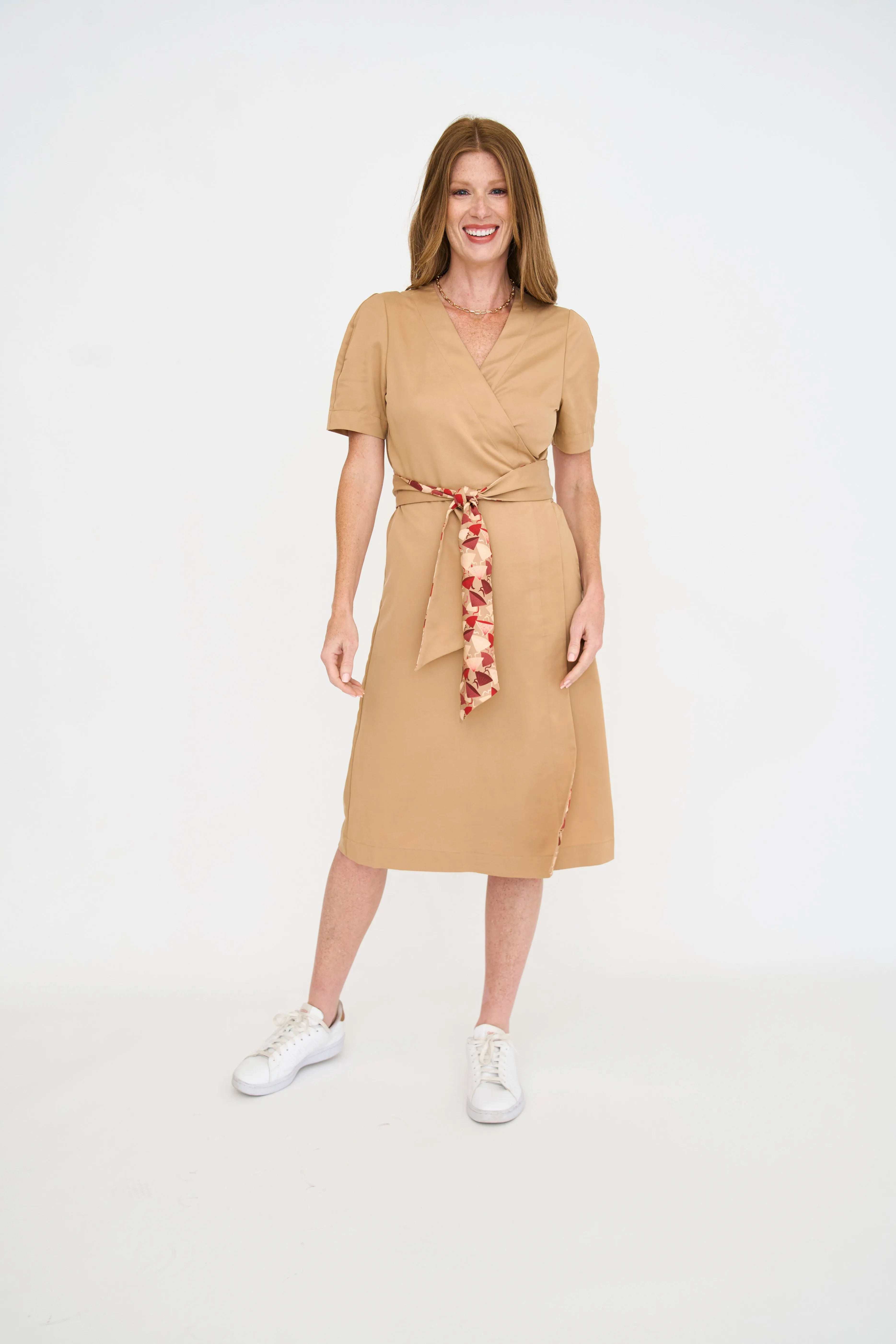 Wrap Me Up Dress - Desert Tan (XS - 2XL)